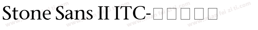 Stone Sans II ITC字体转换